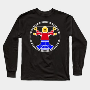 Lego Man Vitruvius Long Sleeve T-Shirt